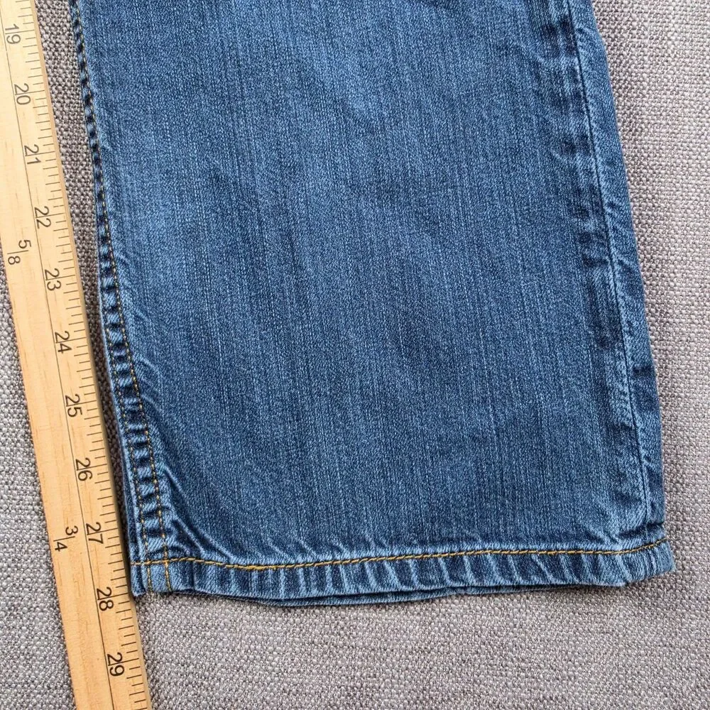 Levi's 514 Straight Leg Jeans Men's 34x30 Medium Wash Blue Denim Western 2000s